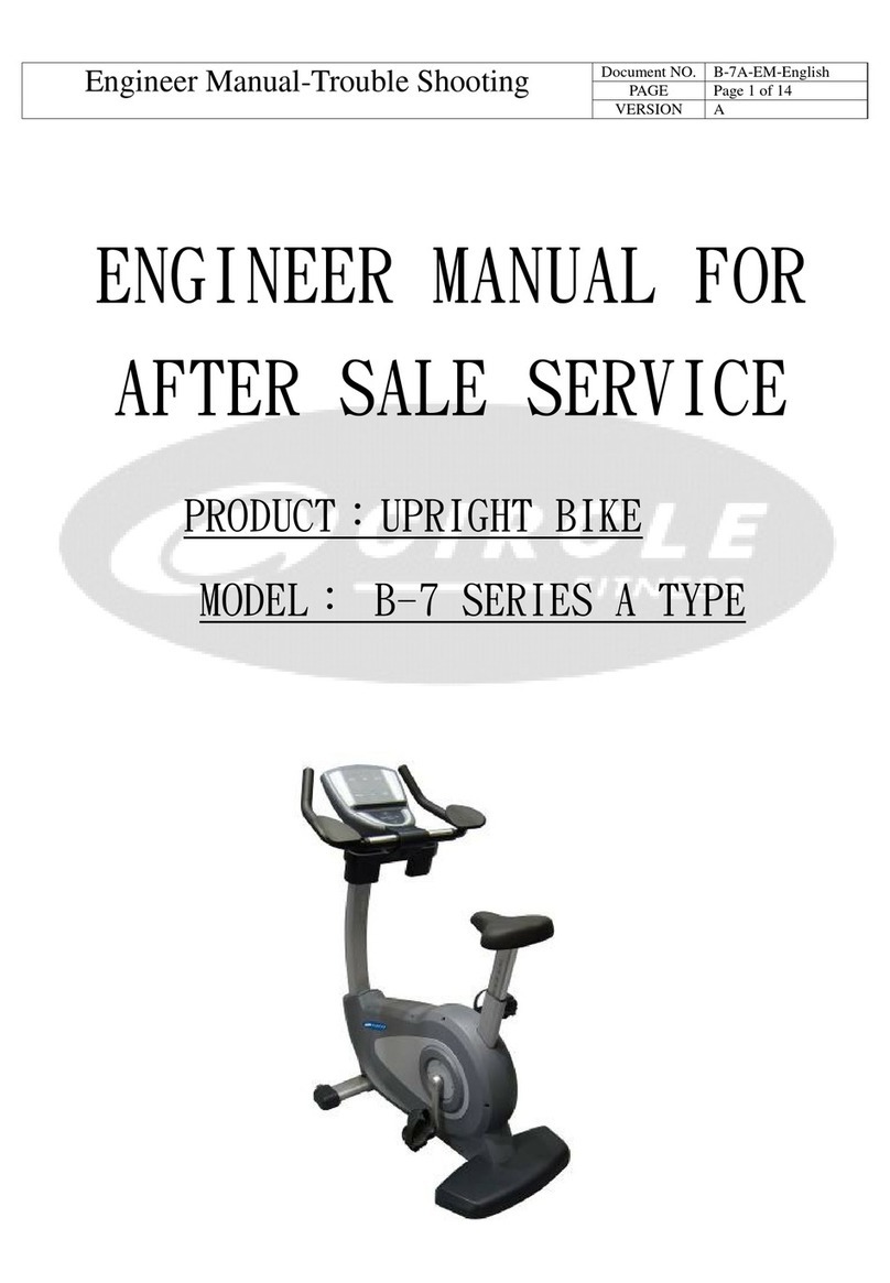 CIRCLE FITNESS B-7 SERIES Engineer's manual