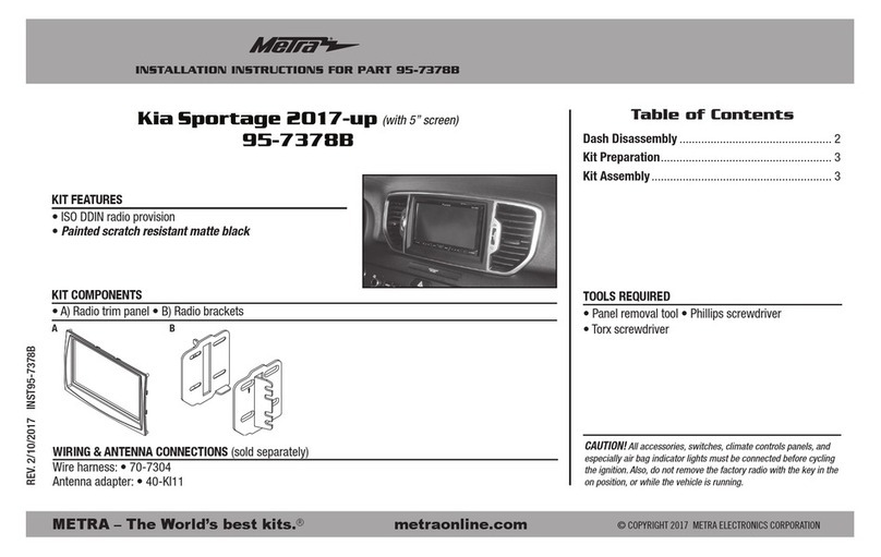 Metra Electronics 95-7378B installation instructions