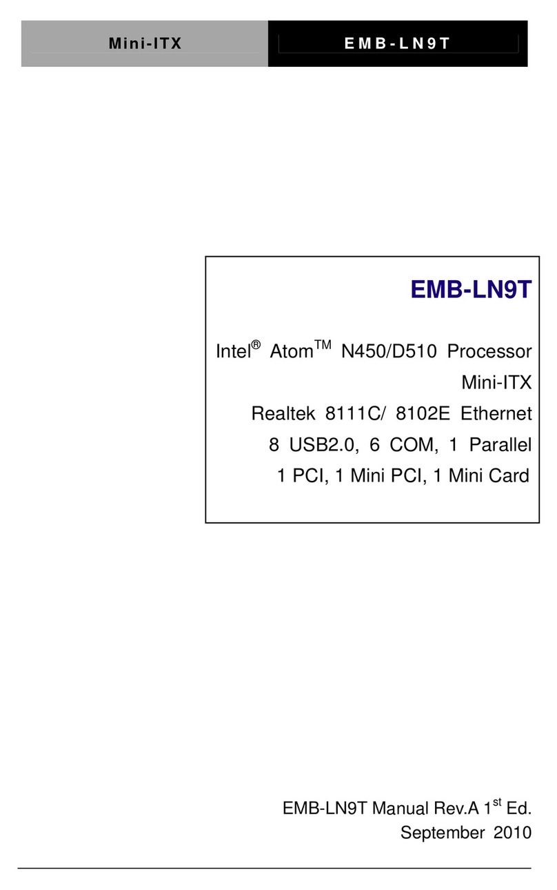 Aaeon EMB-LN9T Rev.B User manual Aaeon EMB-LN9T Rev.B User manual
