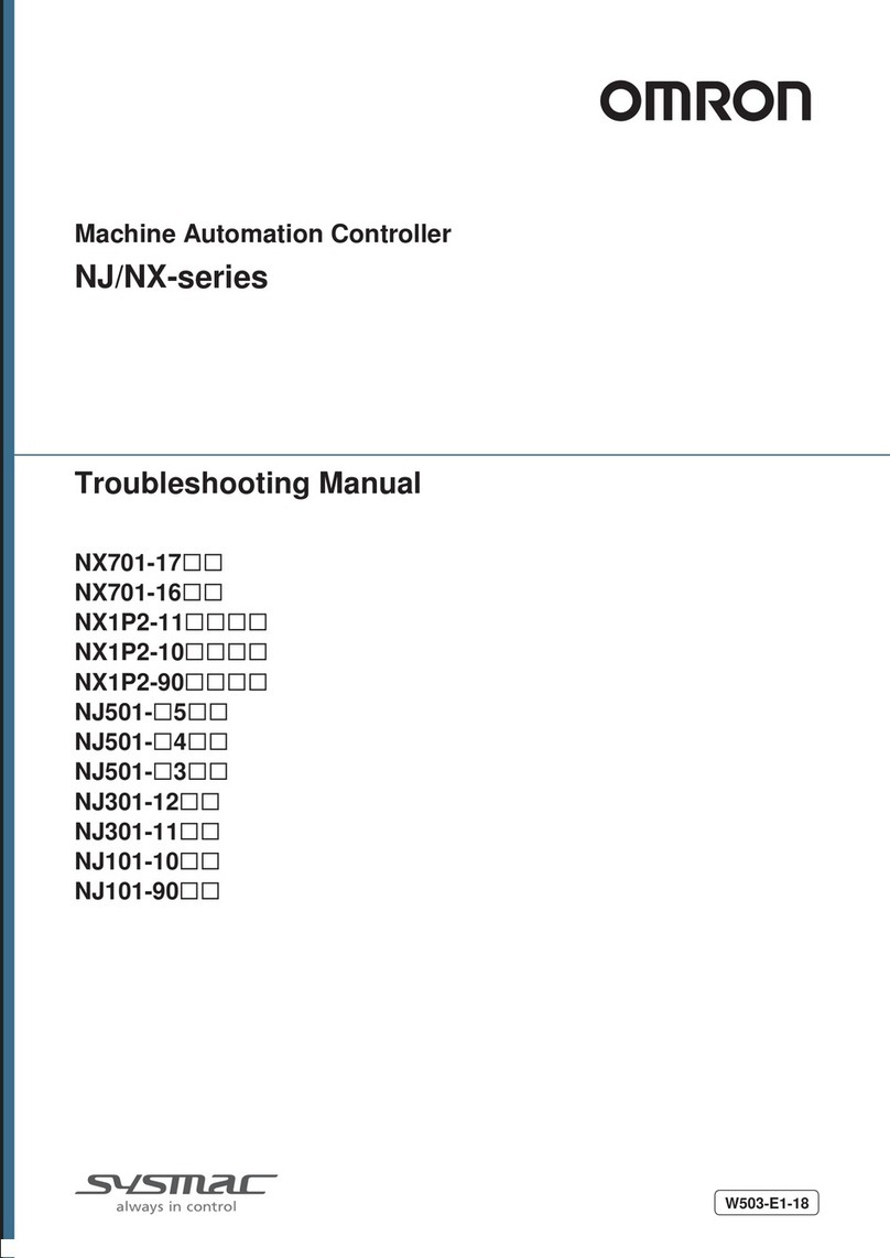 Omron NX701-17 Series troubleshooting manual