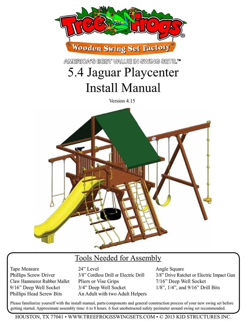 Tree Frogs 5.4 Jaguar Playcenter Install manual
