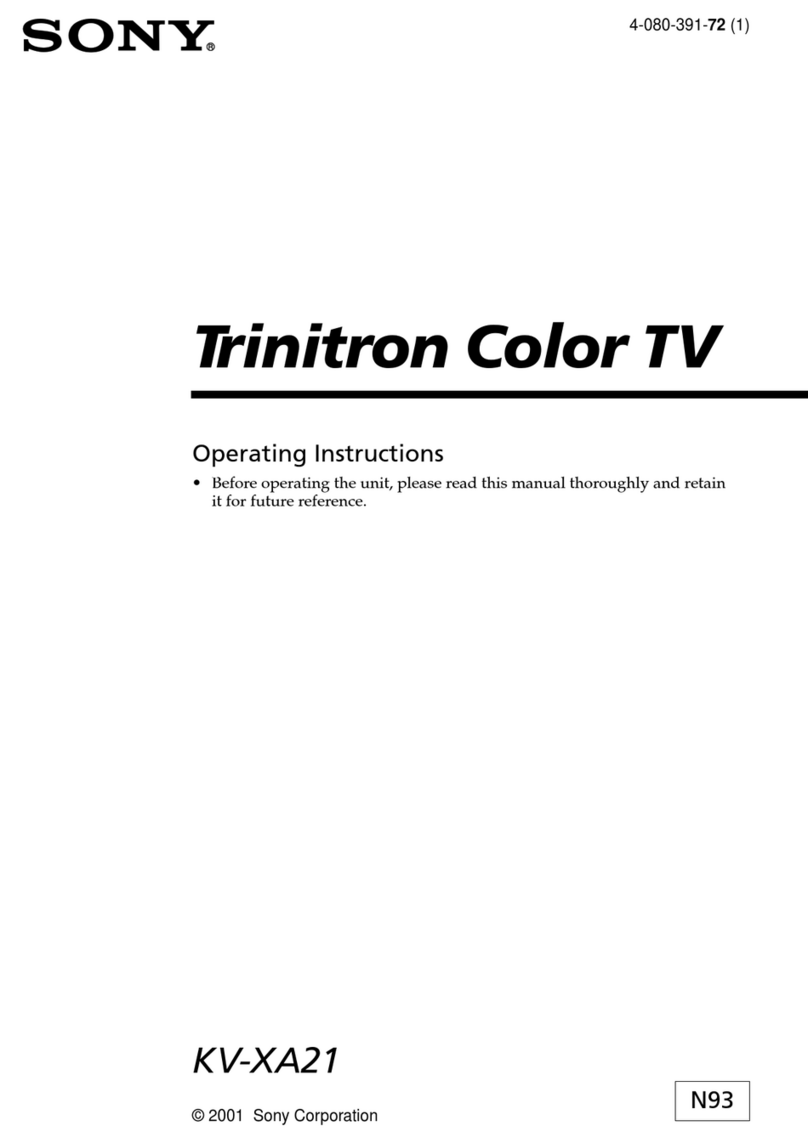 Sony Trinitron KV-XA21 User manual