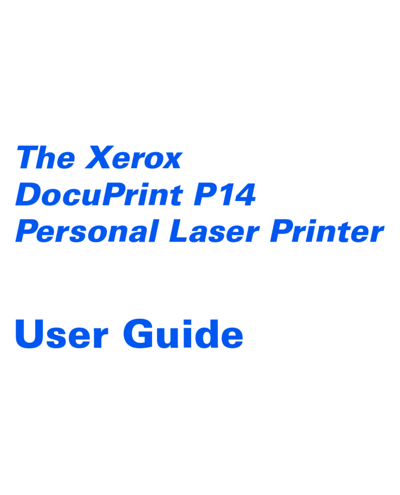 Xerox DocuPrint P14 User manual