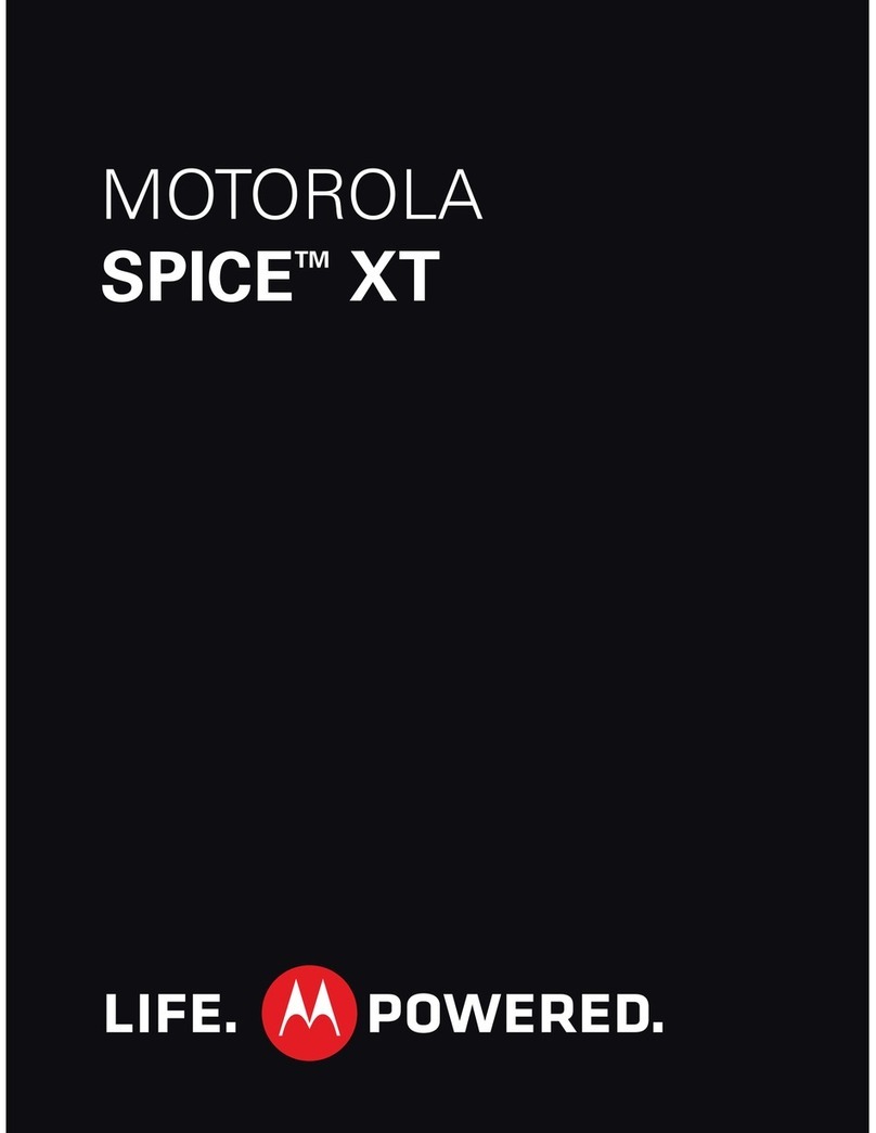 Motorola SPICE XT User manual Motorola SPICE XT User manual