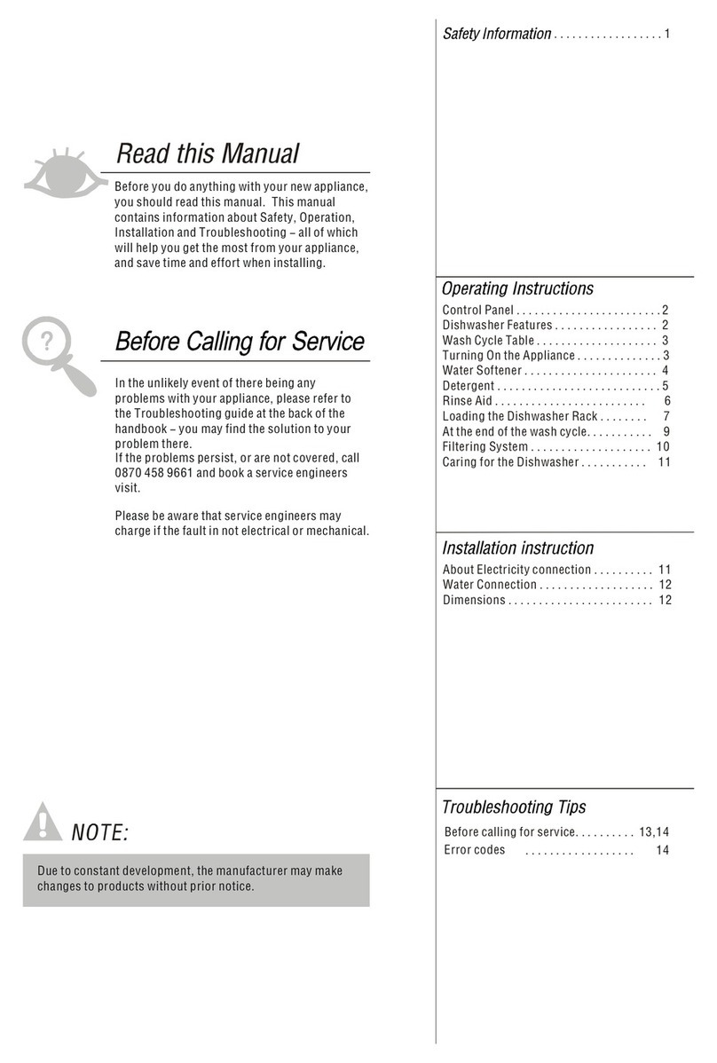 New World FDW600W user manual