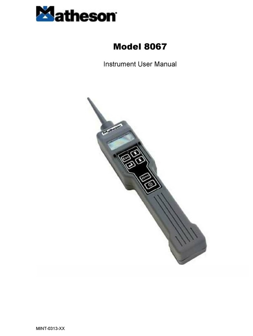 Matheson 8067 user manual