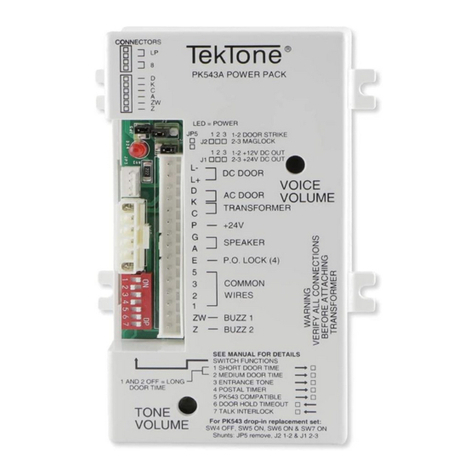 TekTone PK543A installation instructions