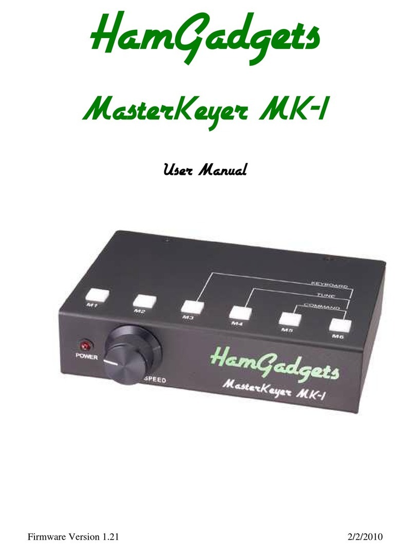 HamGadgets MasterKeyer MK-1 user manual