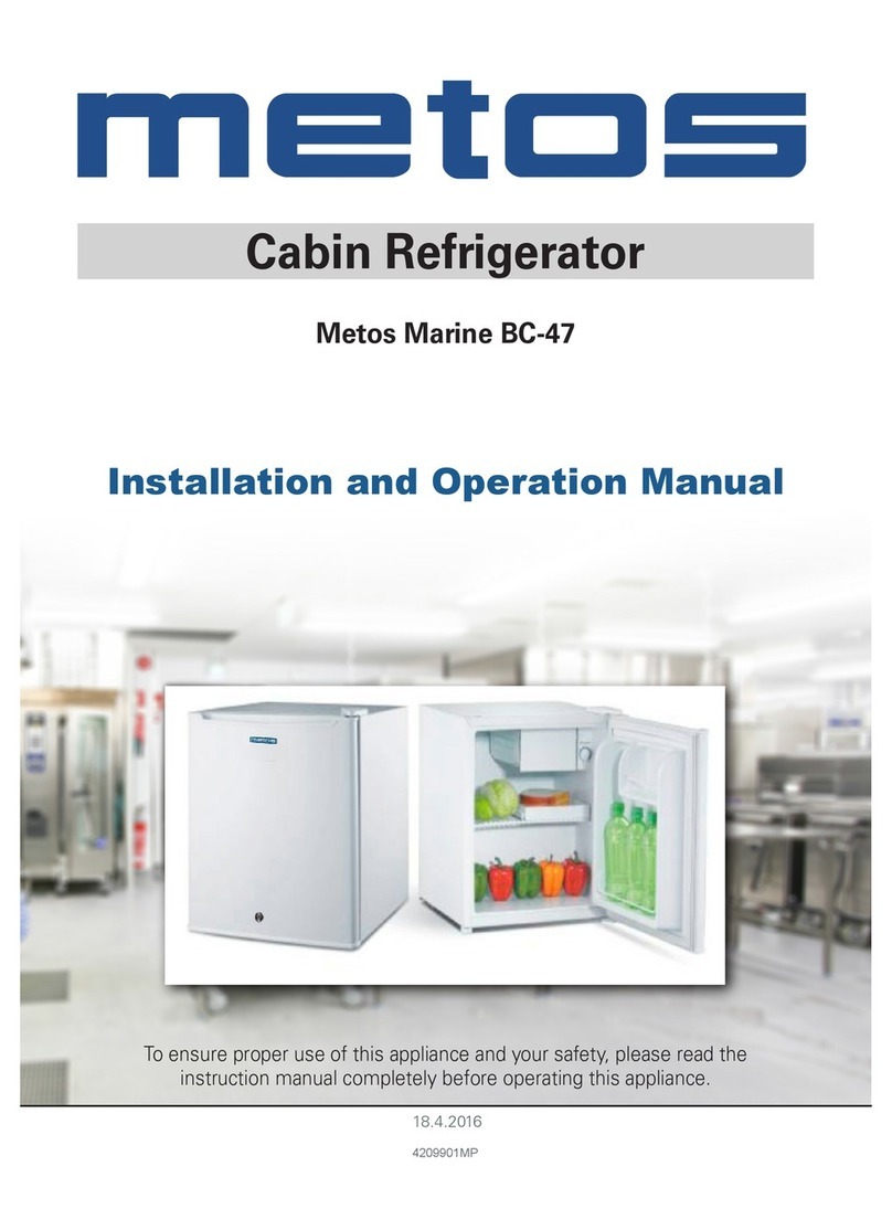Metos BC-47 Installation and operation manual