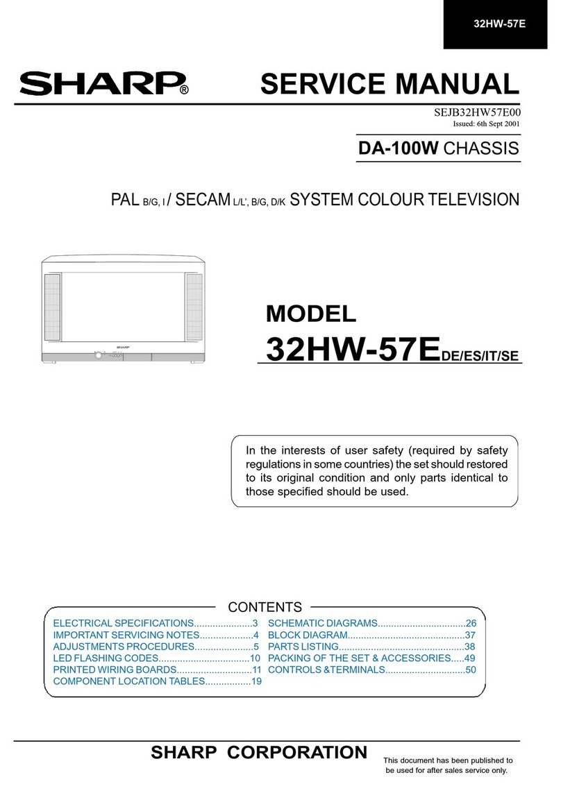 Sharp 32HW-57EDE User manual