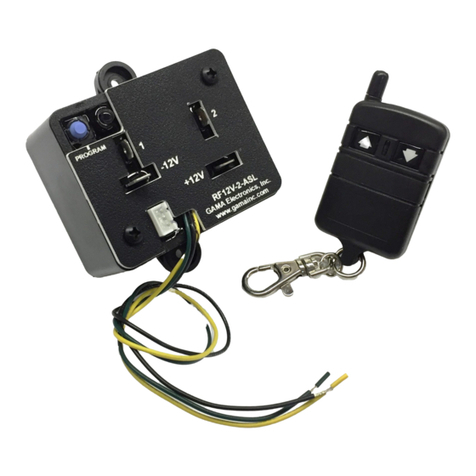 GAMA Electronics RF12V-2-ASL instruction manual