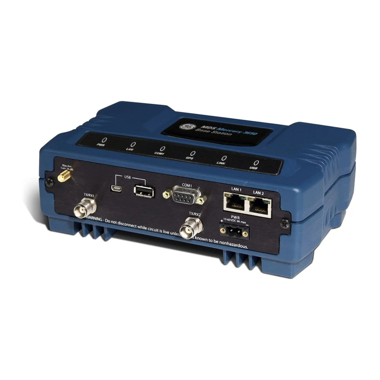 GE MDS Mercury Series Setup guide