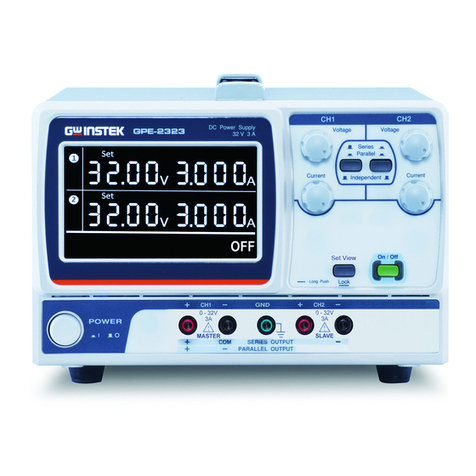 GW Instek GPE-1326 Series User manual GW Instek GPE-1326 Series User manual