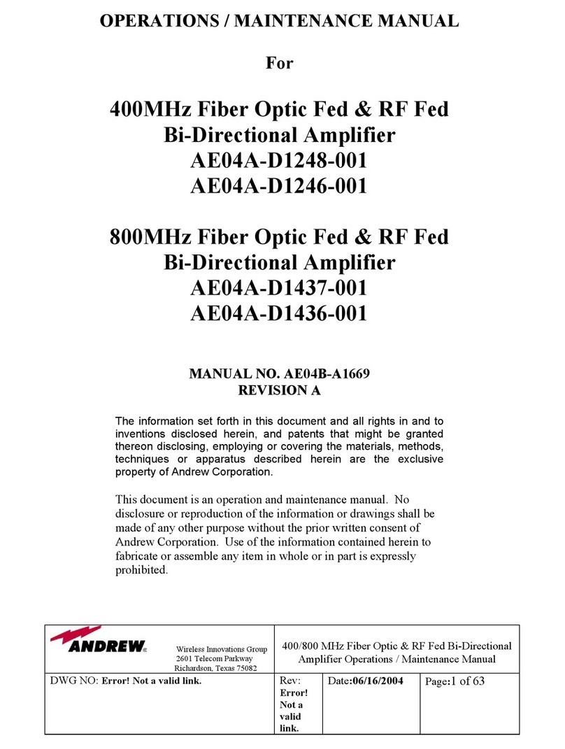 Andrew AE04A-D1246-001 Manual