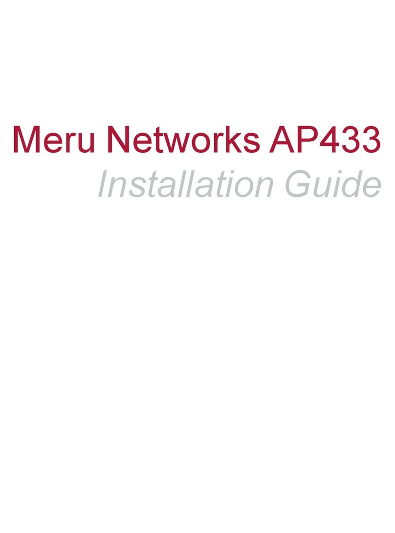 Meru Networks AP433e installation guide Meru Networks AP433e installation guide
