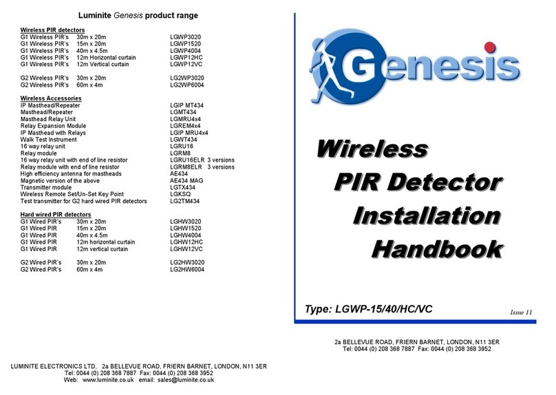 Genesis LGWP-15HC System manual