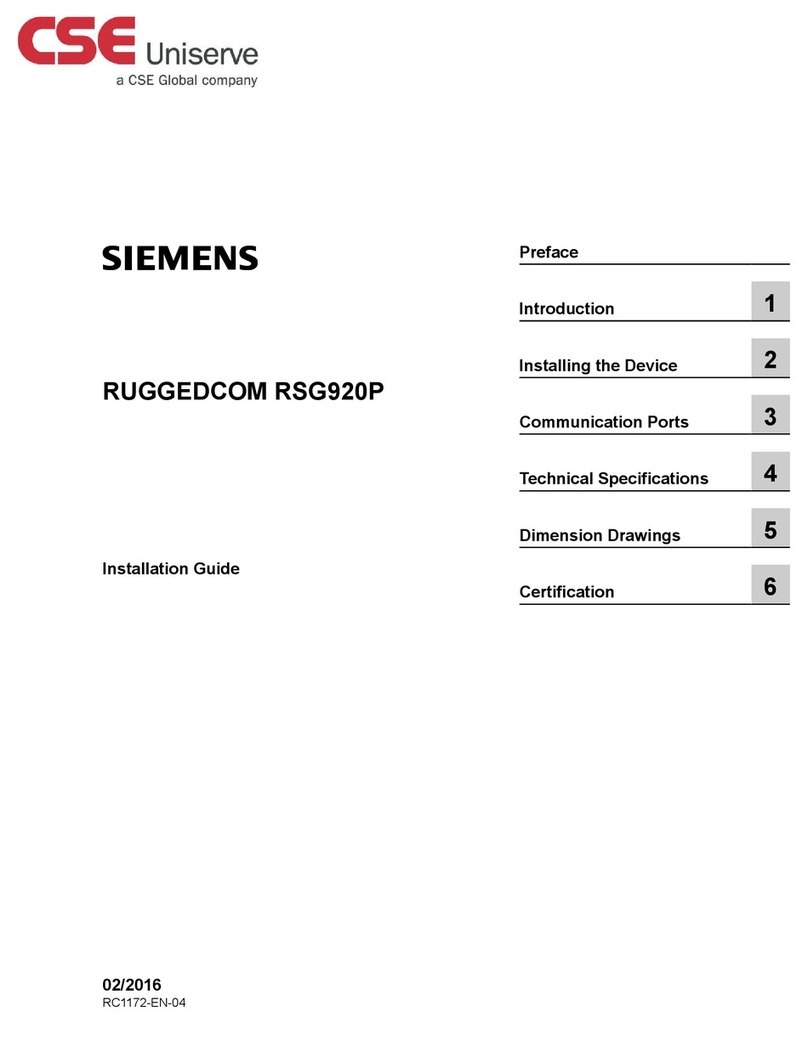 Siemens RUGGEDCOM RSG920P User manual