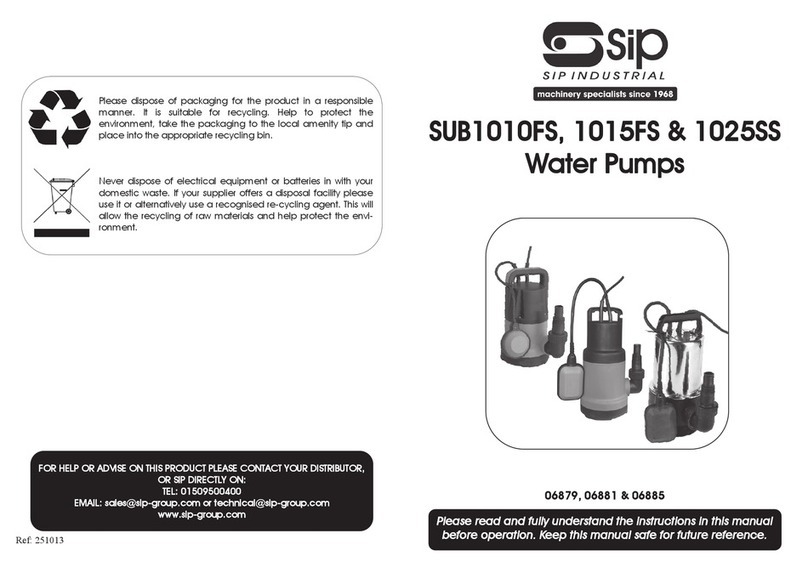 SIP SUB1025SS user manual
