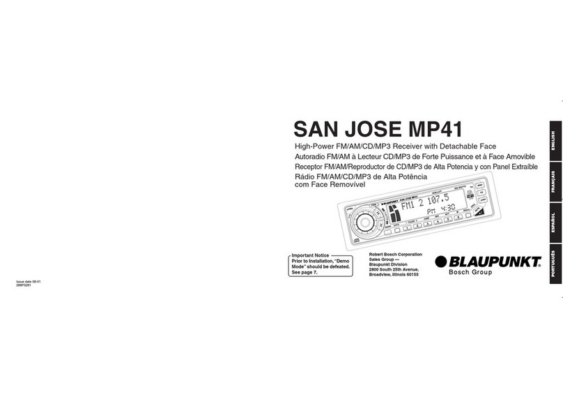 Blaupunkt San Jose MP41 owner's manual