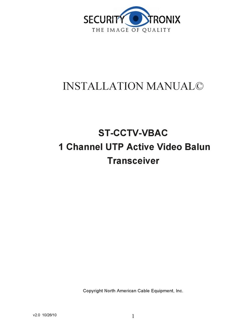 Securitytronix ST-CCTV-VBAC installation manual