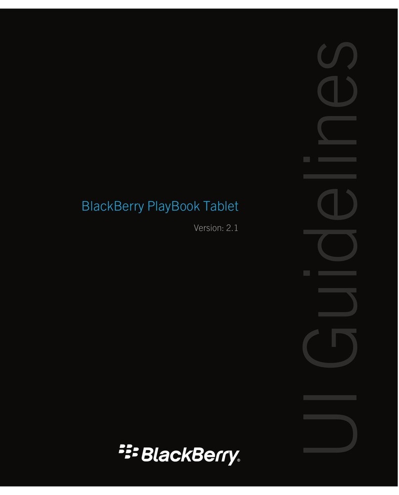 Blackbe;rry PlayBook Tablet Ui guidelines