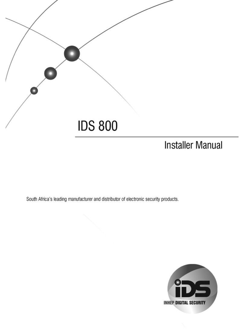 Inhep Digital Security IDS 800 User guide Inhep Digital Security IDS 800 User guide