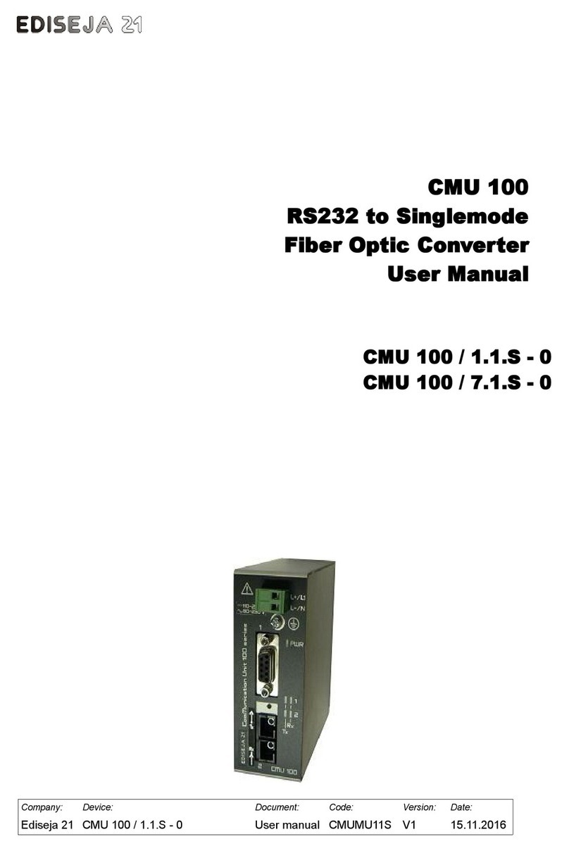 Ediseja 21 CMU 100/1.1.S - 0 User manual