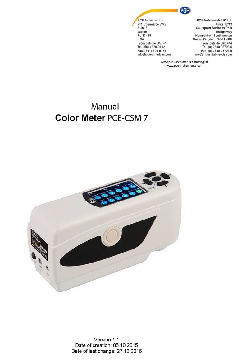 PCE Instruments PCE-CSM 7 User manual PCE Instruments PCE-CSM 7 User manual