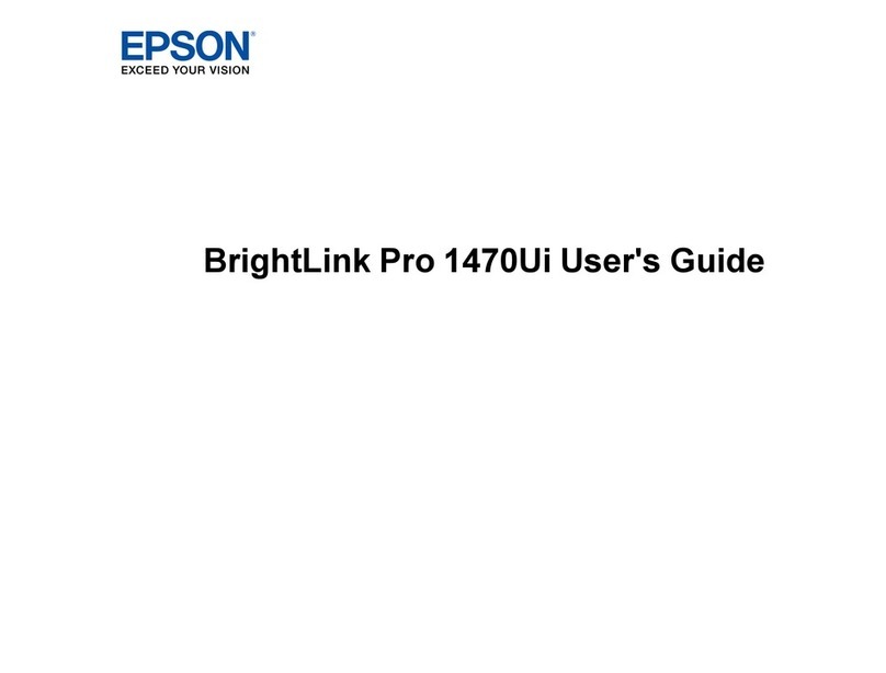 Epson BrightLink Pro 1470Ui User manual