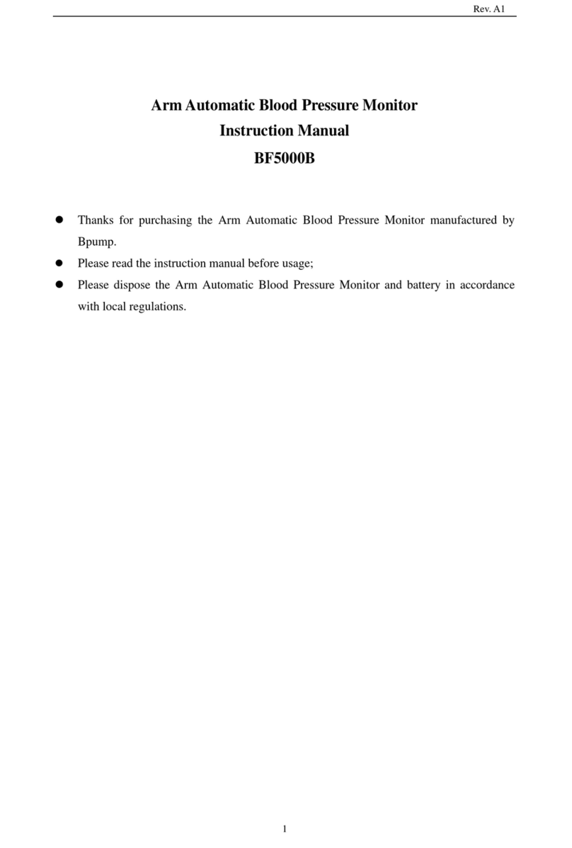 SHENZHEN PUMP MEDICAL SYSTEM BF5000B User manual