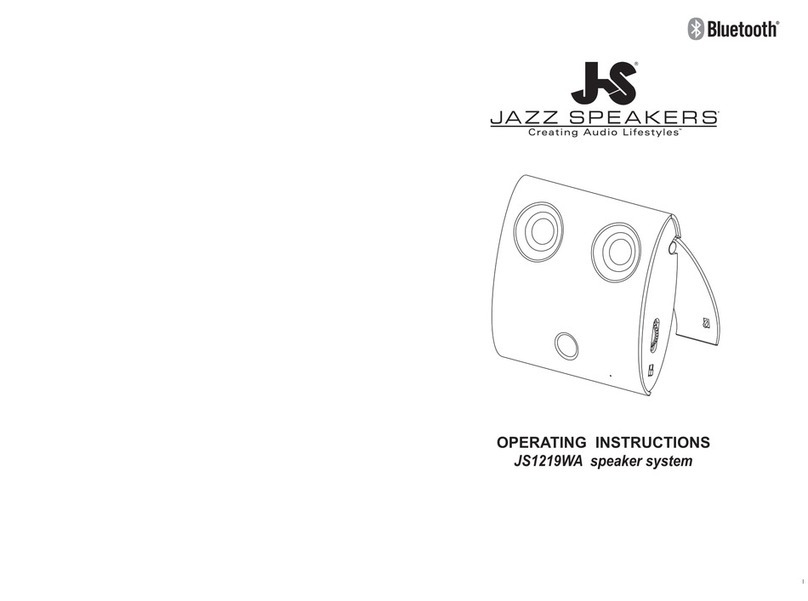 Jazz Speakers JS1219WA operating instructions