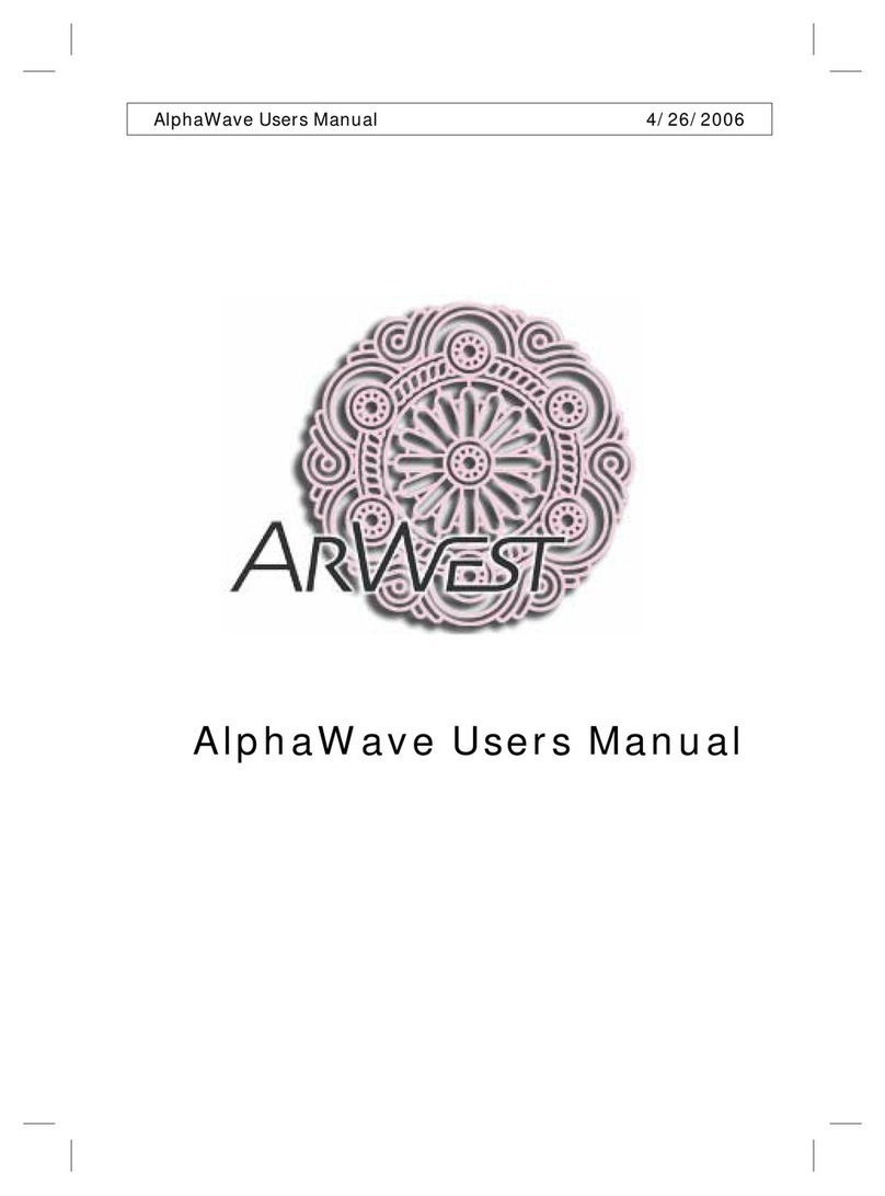ArWest alphawave AW100 user manual
