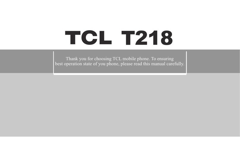 TCL T218 User manual