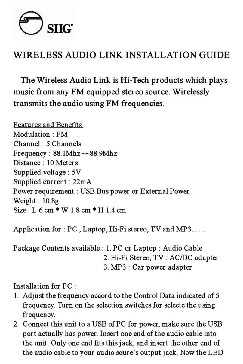 SIIG WS-WAL1 installation guide