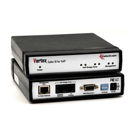 CallerID Vertex VoIP Caller ID manual