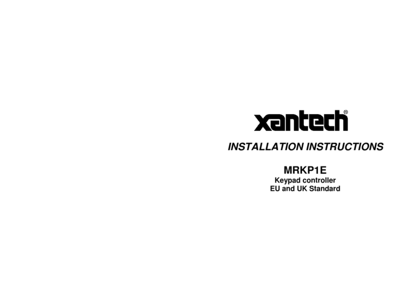 Xantech MRKP1E installation instructions