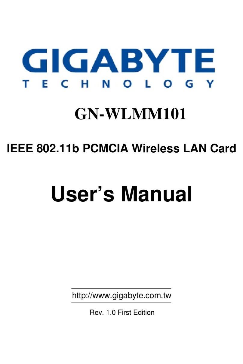 Gigabyte GN-WLMM101 User manual