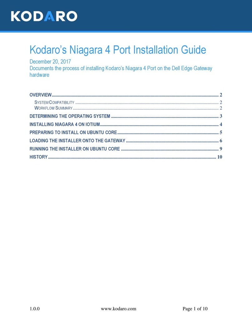 Kodaro Niagara 4 installation guide