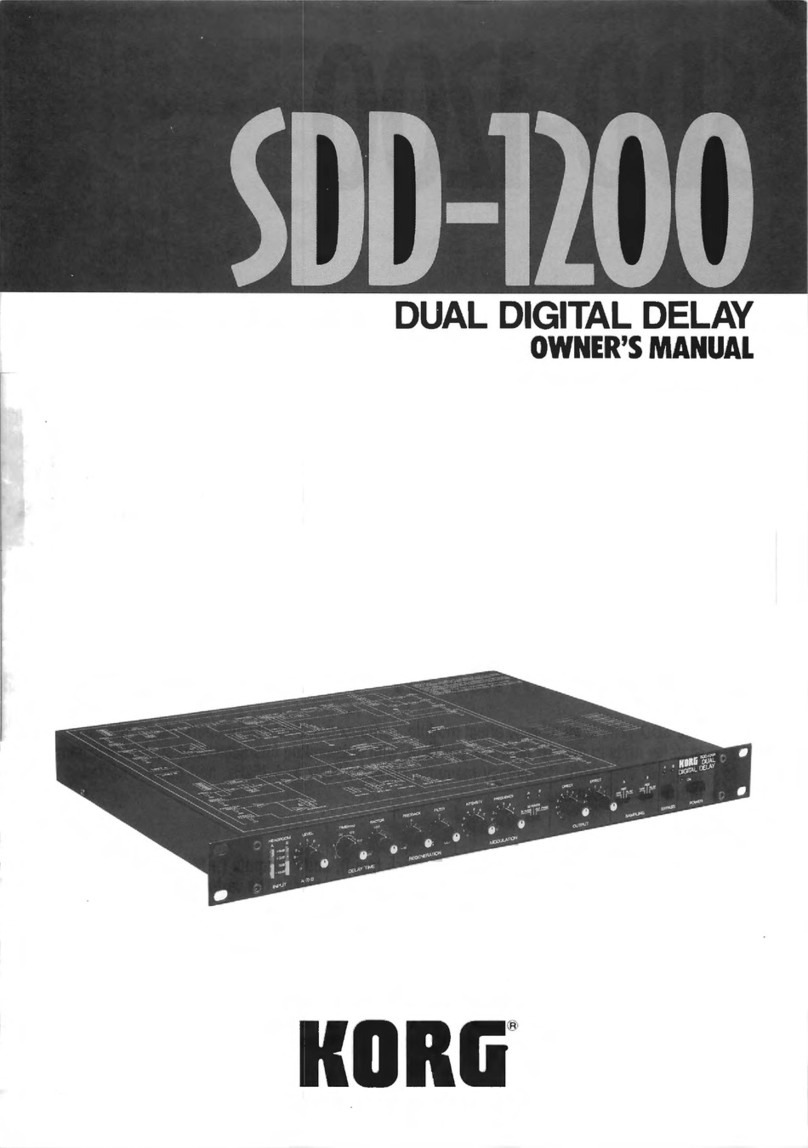 Korg SDD-1200 User manual