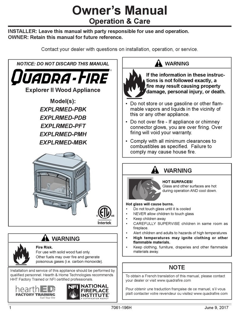Quadra-Fire EXPLRMED-PBK owner's manual