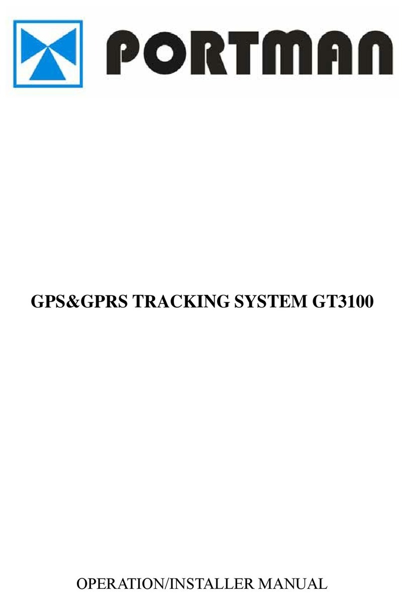 PORTMAN GT3100 Operation and installtion manual PORTMAN GT3100 Operation and installtion manual