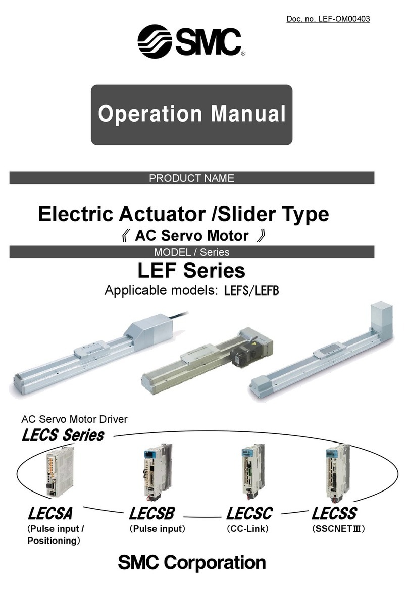 SMC Corporation LECSB Operation manual