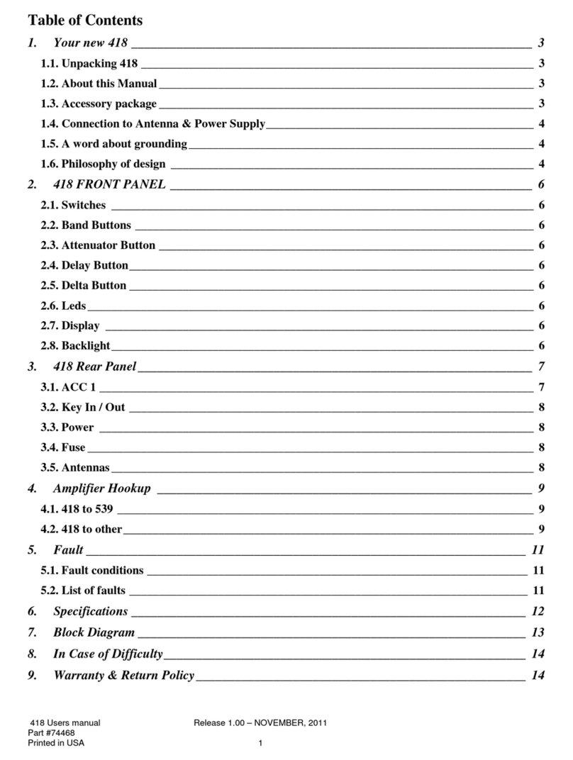 Ten-Tec 418 User manual