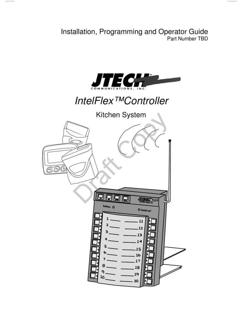 J-TECH IntelFlex Controller Installation and operator's guide