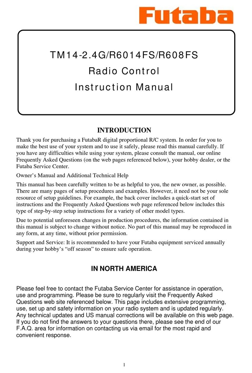 FUTABA R6014FS instruction manual FUTABA R6014FS instruction manual