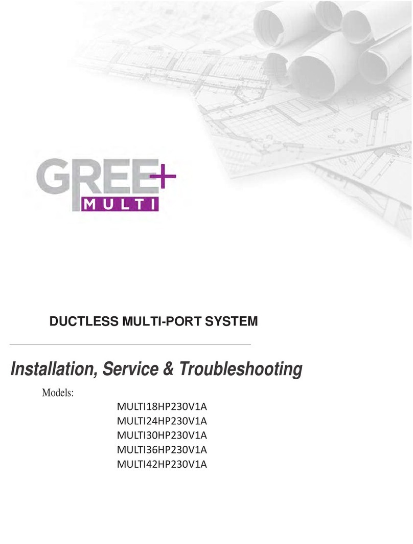 Gree MULTI18HP230V1A Installation, service & troubleshooting