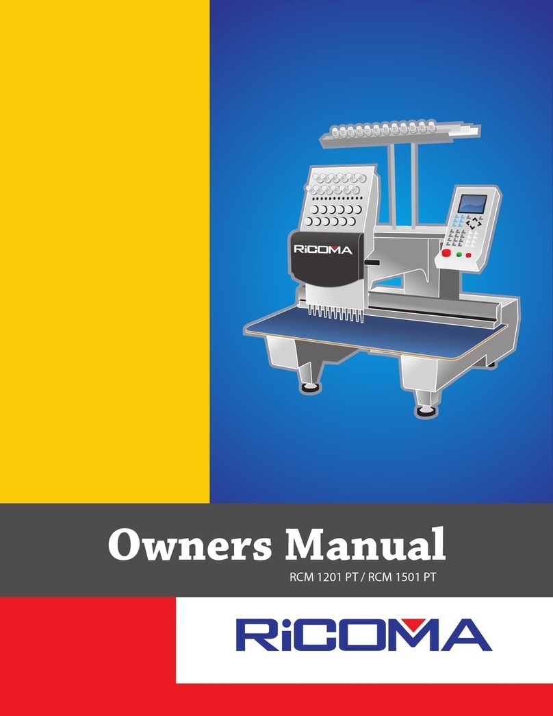 Ricoma RCM 1501 PT owner's manual