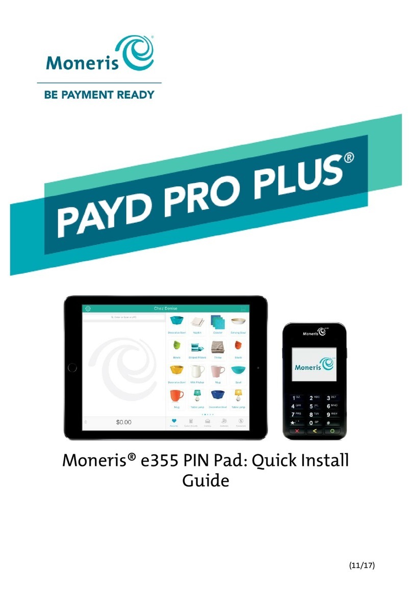 Moneris e355 User manual