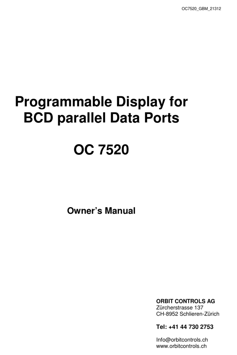 Orbit OC 7520 User manual