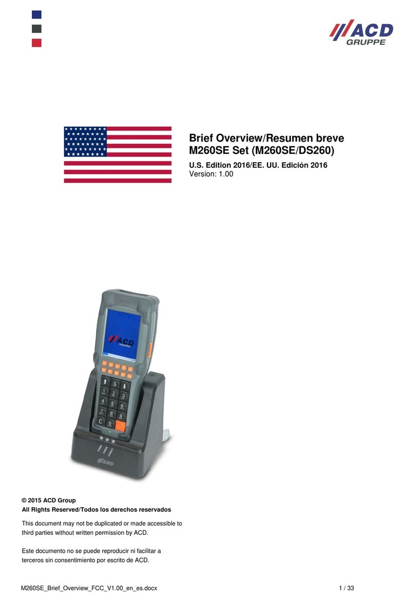 ACD M260SE manual